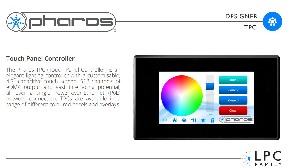 Pharos Designer TPC Touch Panel Controller