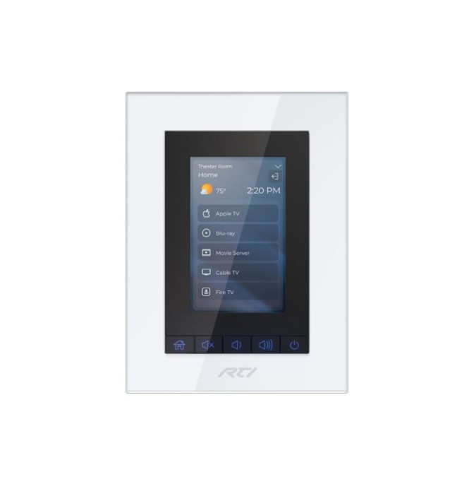 GHS Special projects RTI RX3 In-Wall Distribution Keypad image RTI Control KX3 3.5 inch In-Wall Touchpanel Keypad - Image 1