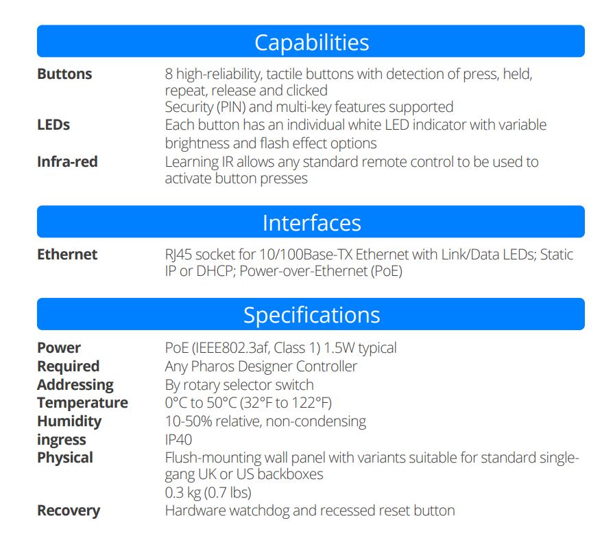 Pharos Controls BPS 8-button station - Image 6
