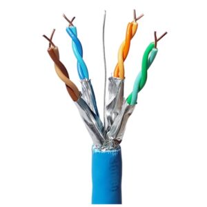 ICE Network Cable Cat 7 LSZH Cable 10Gig 23AWG 4 Pair Solid Shielded 1000 Feet