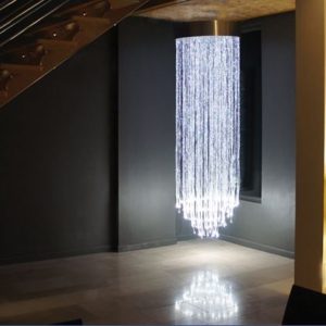 2M Fibre Optic Circular Chandelier