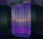 2M Fibre Optic Corona Rectangular Chandelier – Small