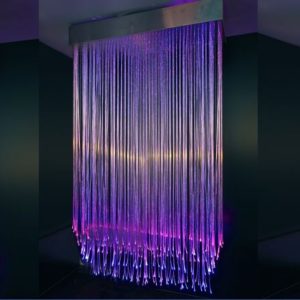 2M Fibre Optic Corona Rectangular Chandelier – Small