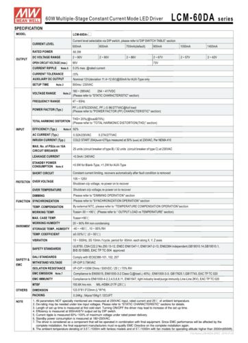MEAN WELL LCM-25 Series LED Constant Current Drivers 25W - Image 4