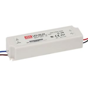 Mean Well LPV-35 Series Non-dim Constant Voltage LED Drivers 35W