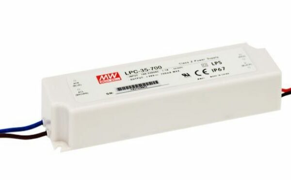 MEANWELL LPC-35 Series Constant Current Non-dim LED Driver