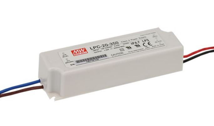 MEANWELL LPC-20 Series Constant Current Non-Dim IP67 Driver