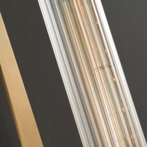DEC001 Art Deco Brass Style Glass Wall Light - Image 5