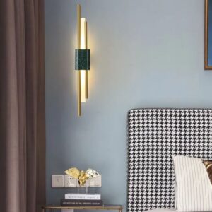 DEC008 Art Deco Brass Style 4 Piece Wall Light