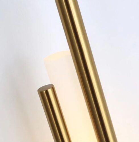 DEC008 Art Deco Brass Style 4 Piece Wall Light - Image 3