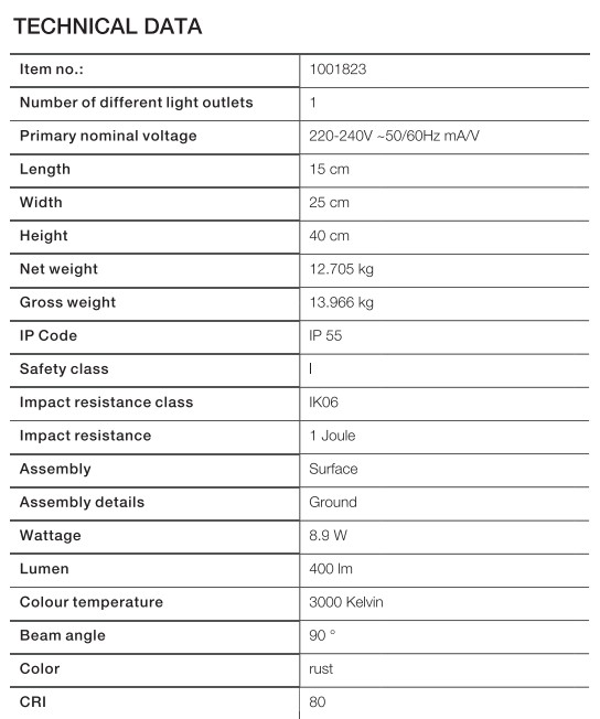 RUSTY Pathlight 40 LED Pole - Image 7