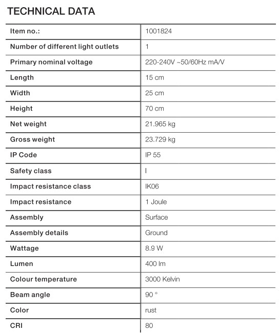 RUSTY Pathlight 70 LED Pole - Image 7
