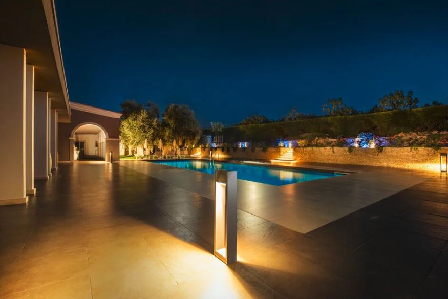 QUAD POLE Outdoor LED floor stand 3000K anthracite - Image 3