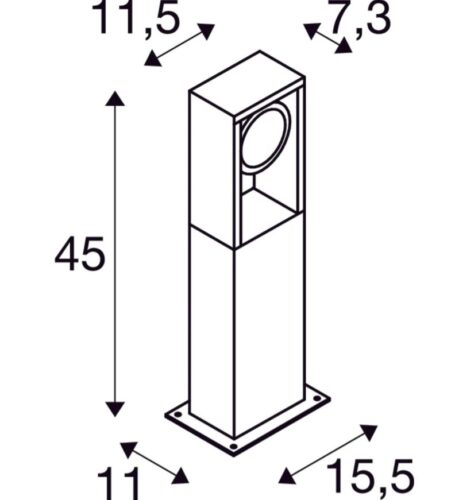 ESKINA FRAME 45 FL outdoor LED floor light - Image 6