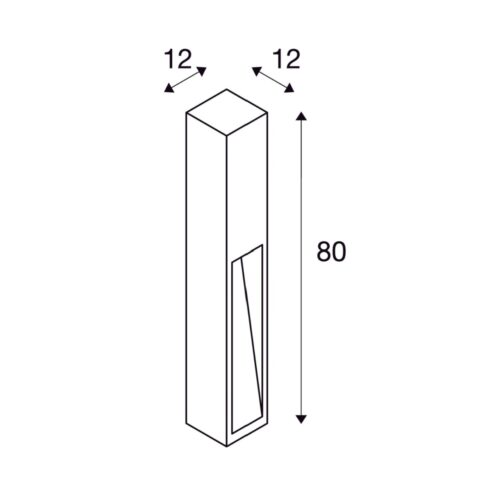 RUSTY SLOT 80 LED Outdoor Floor Stand - Image 2