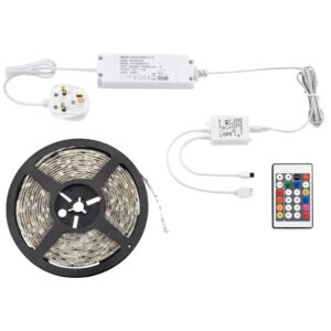 24W Aqualine LED 12V premium 5m RGB Ribbon Tape Kit IP44