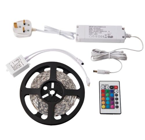 24W Flexline LED 12V 5m Ribbon Tape Kit RGB