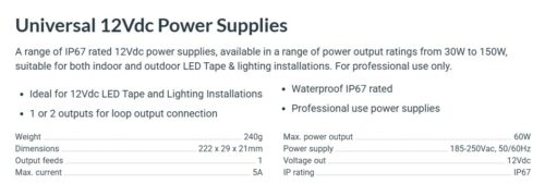 150W Constant Voltage LED Driver 12V / 24V - Image 2