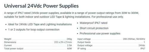 150W Constant Voltage LED Driver 12V / 24V - Image 3