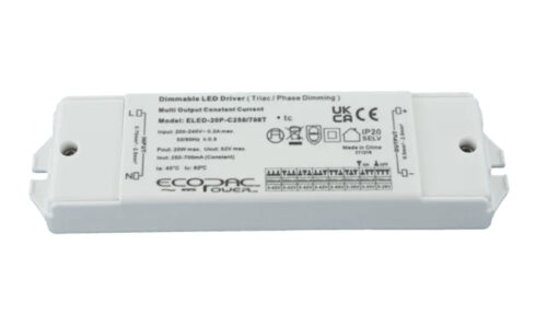 ELED-20P-C250/700T Series Triac Dimmable Constant Current LED Drivers
