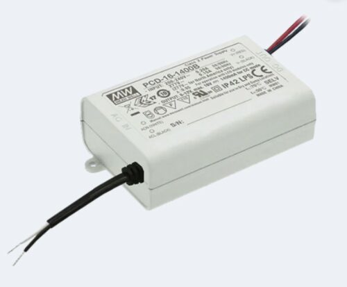 Mean Well PCD-16 LED Driver – 16W Triac-Dimmable Constant Current Driver