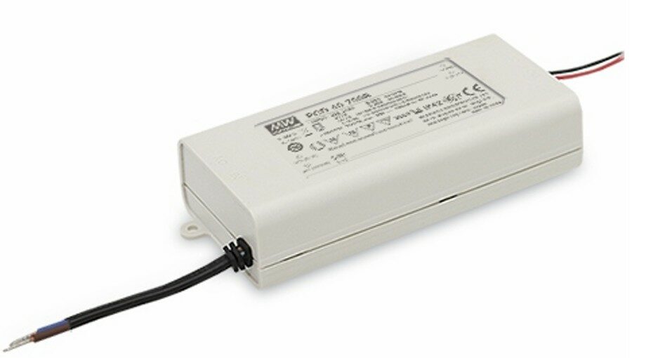 Mean Well PCD-60 LED Driver – 60 W TRIAC-Dimmable Constant Current