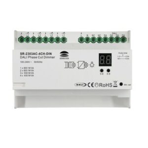 DALI DIN Rail SR-2303AC-4CH-DIN 4x400Watt Triac Phase Dimmer