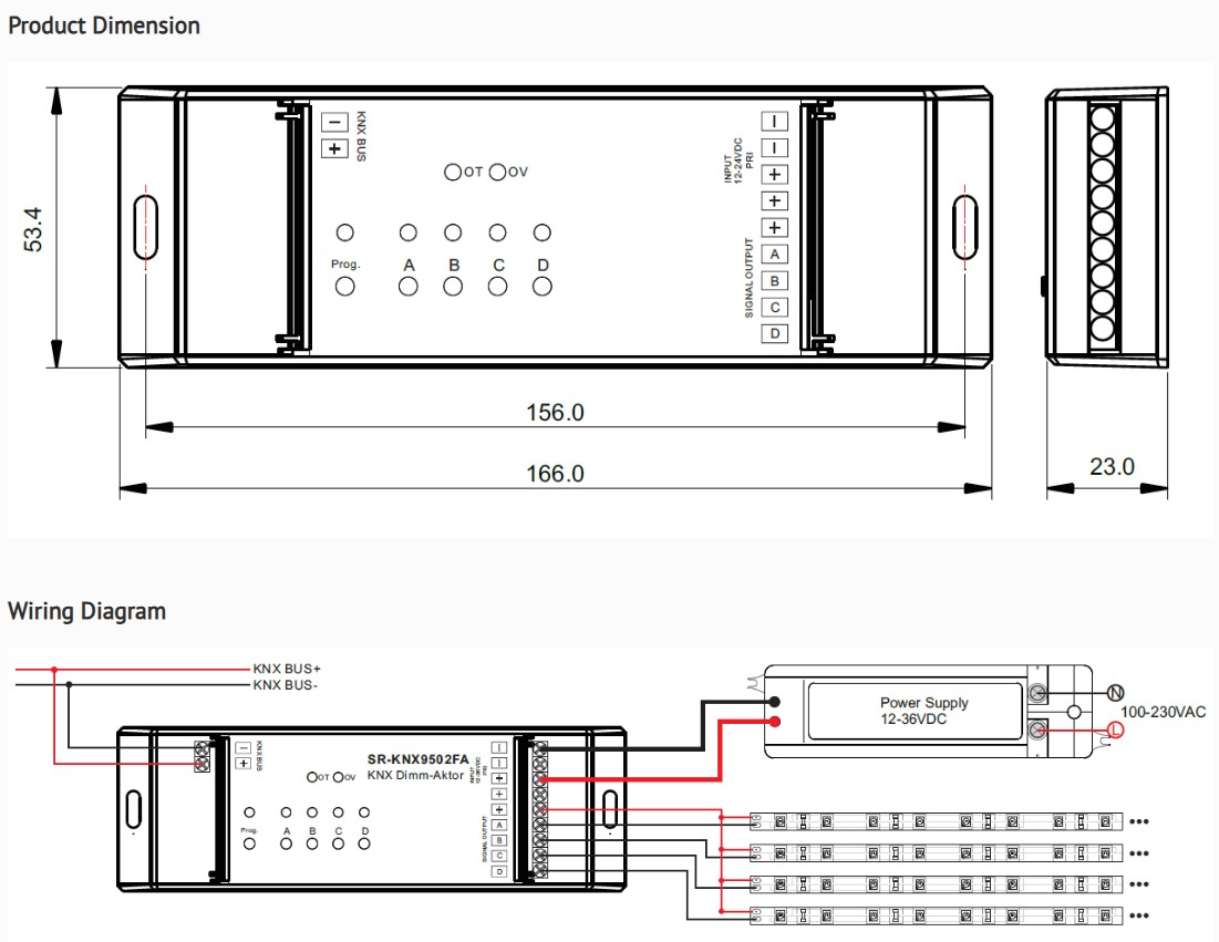 KNX Decoder RGBW Constant Voltage - Image 5