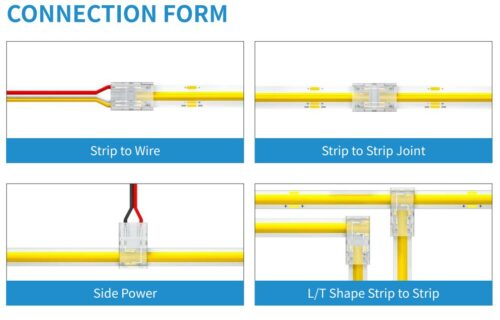 LED Maxi Clip Ribbon Tape Solderless Connectors - Image 5