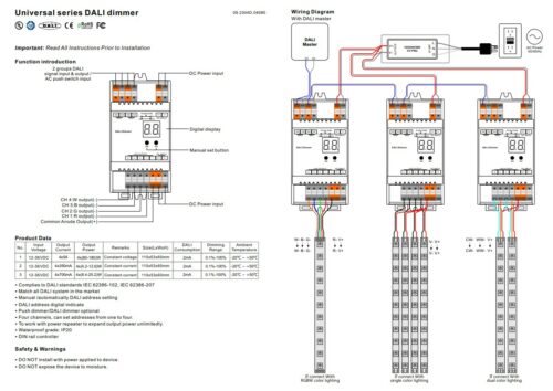 DALI DIN Rail SR-2303DIN 4X5Amp Constant Voltage Decoder - Image 4