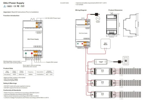 DALI DIN Rail SR-2400P 100~240V Power Supply - Image 6