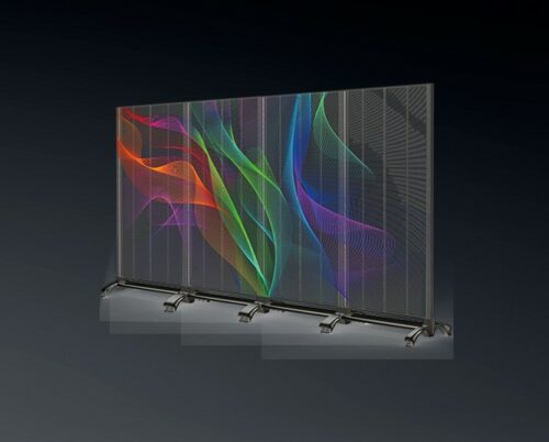 LED Transparent Portable Advertising Video Screen - Image 2