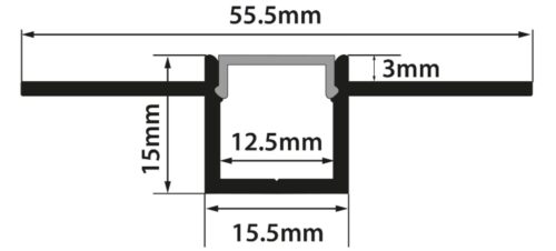 PCi1  LED Profile 2 Metre - Image 2