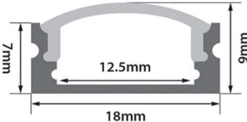 PC01 LED Profile 2 Metre - Image 2