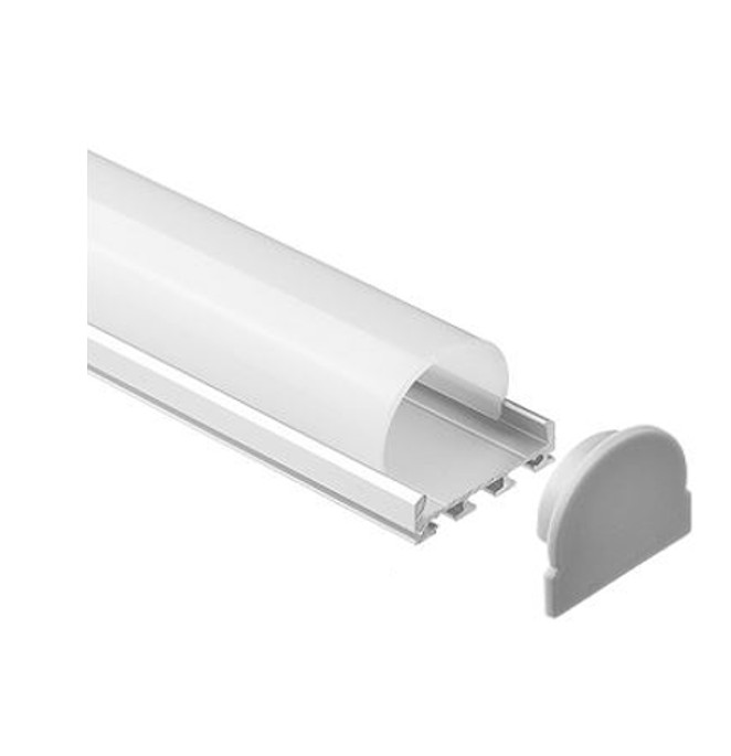 GHS special Projects Aluminium Channel Profile Extrusion For LED Ribbon Tape PC 04 PC04 LED Profile 2 Metre - Image 1