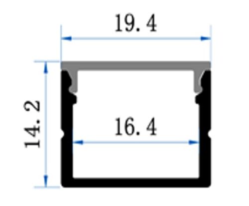 PC06 LED Profile 2 Metre - Image 2