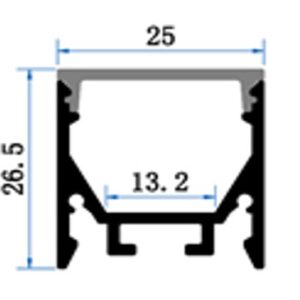 PC08 LED Profile 2 Metre - Image 2