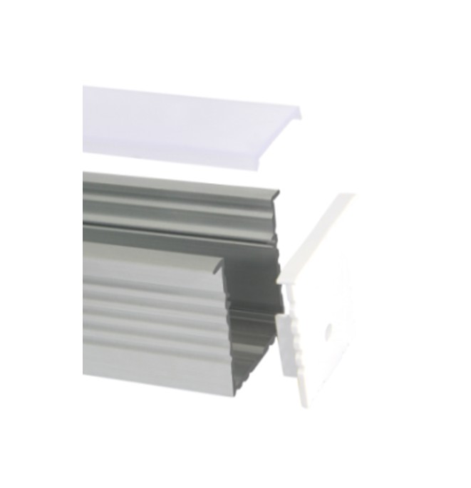 GHS special Projects Aluminium Channel Profile Extrusion For LED Ribbon Tape PC 09.. PC09 LED Profile 2 Metre - Image 1