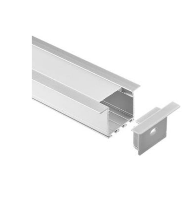 GHS special Projects Aluminium Channel Profile Extrusion For LED Ribbon Tape PC 11. PC11 LED Profile 2 Metre - Image 1