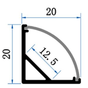 PC16 LED Profile 2 Metre - Image 2