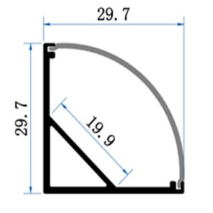 PC17 LED Profile 2 Metre - Image 2