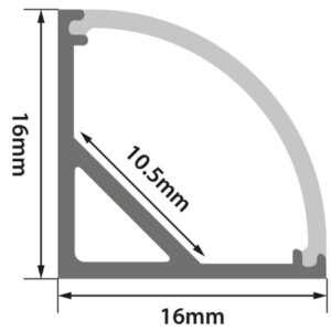 PC18 LED Profile 2 Metre - Image 2