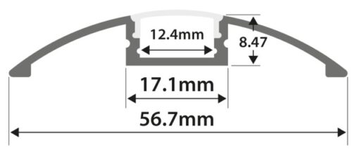 PC19 LED Profile 2 Metre - Image 2
