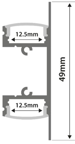 PC22 LED Profile 2 Metre - Image 2