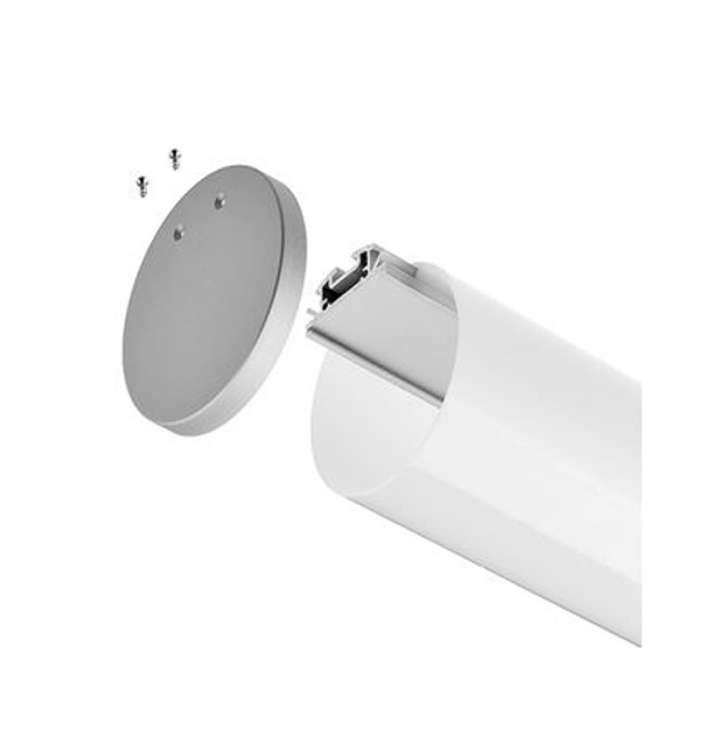 GHS special Projects Aluminium Channel Profile Extrusion For LED Ribbon Tape PC 24. PC24 LED Profile 2 Metre - Image 1
