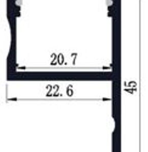 PC25 LED Profile 2 Metre - Image 2