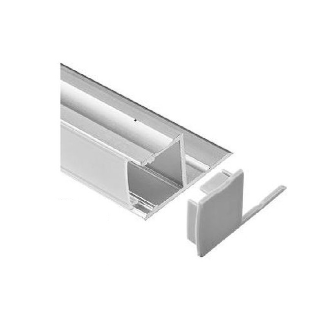 GHS special Projects Aluminium Channel Profile Extrusion For LED Ribbon Tape PC 25. PC25 LED Profile 2 Metre - Image 1