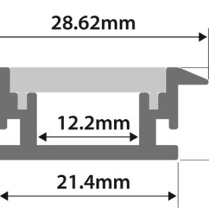 PC27 LED Profile 2 Metre - Image 2
