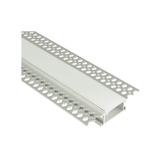GHS special Projects Aluminium Channel Profile Extrusion Plaster-in Corner For LED Ribbon Tape PC i3 PCi3 LED Profile 2 Metre - Image 1