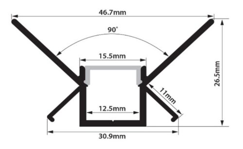 PCi4 LED Profile 2 Metre - Image 2